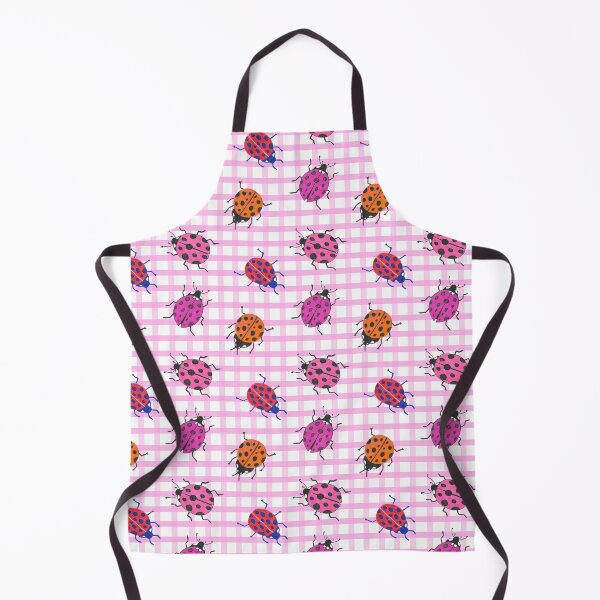 Item preview, Ladybugs on Pink Gingham designed and sold by Julie Erin Designs.