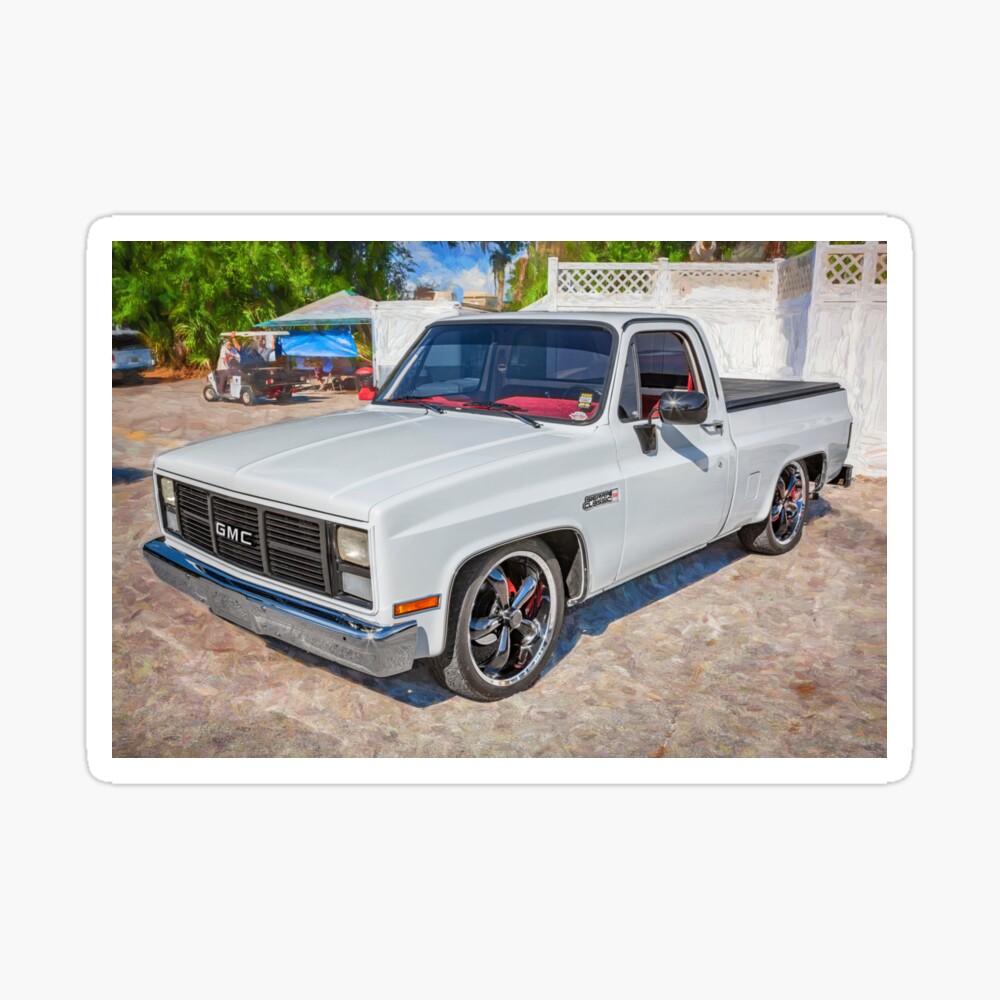 1985 White GMC Sierra Pickup Truck 