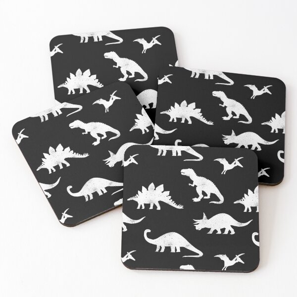Item preview, Dinosaurs on Black designed and sold by latheandquill.