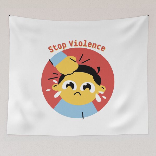 Item preview, Stop Violence (Non-Violence International Day) designed and sold by YSINSHOP ⭐⭐⭐⭐⭐.
