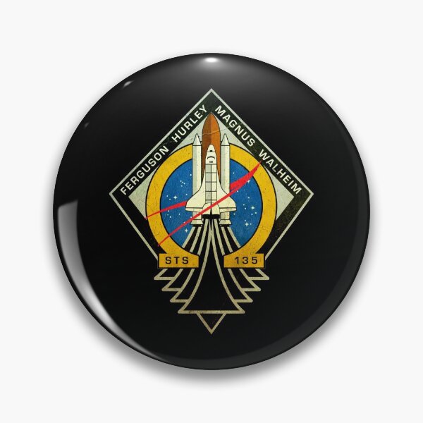 Item preview, NASA Final Shuttle Mission STS-135 Patch - vintage look designed and sold by trendistudio.