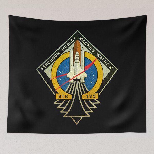 Item preview, NASA Final Shuttle Mission STS-135 Patch - vintage look designed and sold by trendistudio.