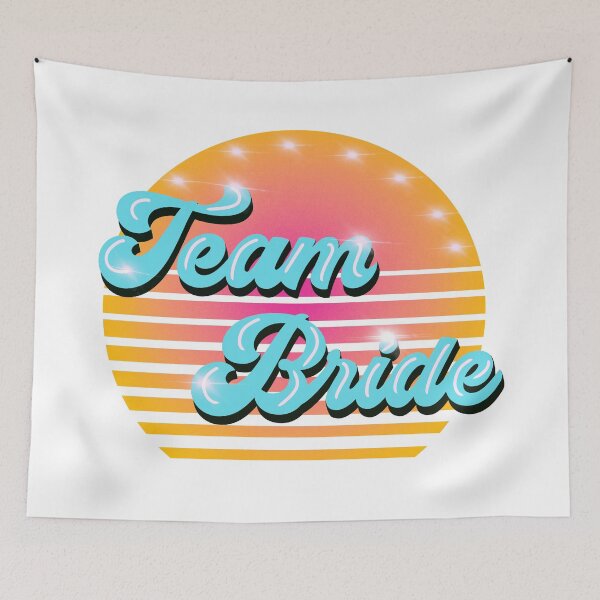 Item preview, Team Bride groovy vintage style  designed and sold by PG Illustration.