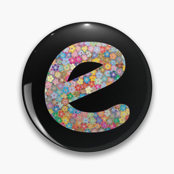 Item preview, Letter e Lower Case Alphabet e Colorful Flowers Gift designed and sold by Shariss.