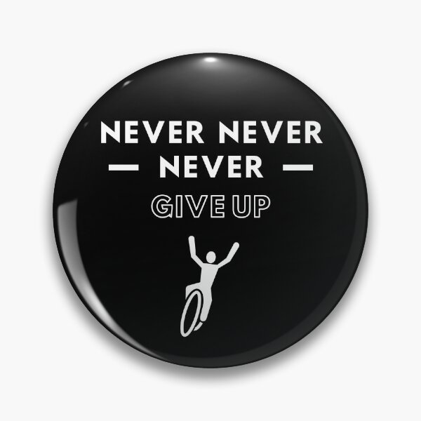 Item preview, Cycling: Never never never give up designed and sold by TheGreenGoat.