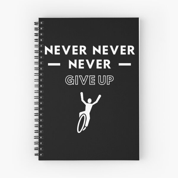 Item preview, Cycling: Never never never give up designed and sold by TheGreenGoat.