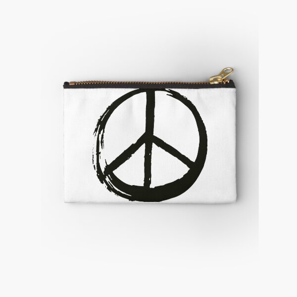 Item preview, Peace Symbol Hippie Love 1960s Sign Black Brushed designed and sold by 26-Characters.