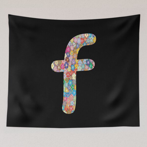 Item preview, Letter f Lower Case Alphabet f Colorful Flowers Gift designed and sold by Shariss.