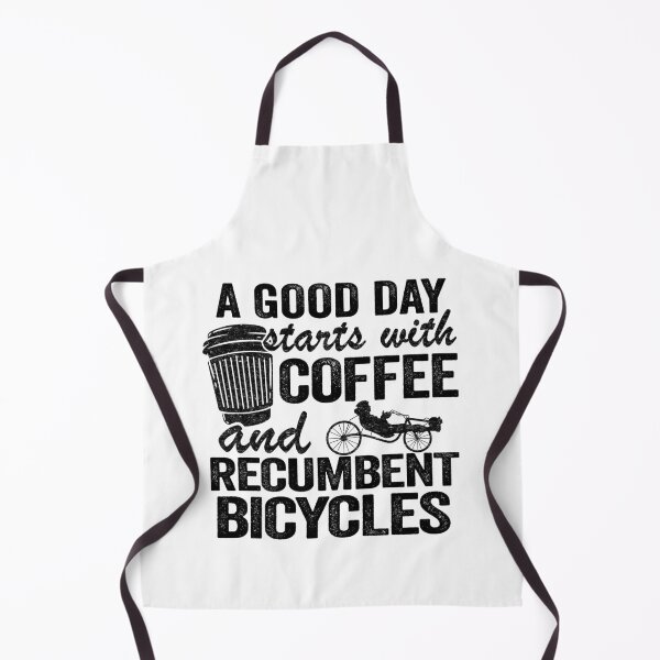 Item preview, A Good Day Starts With Coffee And Recumbent Bicycles Funny Recumbent Bike designed and sold by Stronzi.