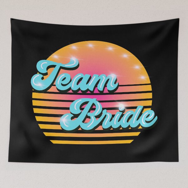 Item preview, Team bride hen party girls squad vintage groovy designed and sold by PG Illustration.