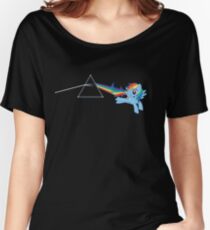Rainbow Dash: Dark side of the moon (Brony) Women's Relaxed Fit T-Shirt