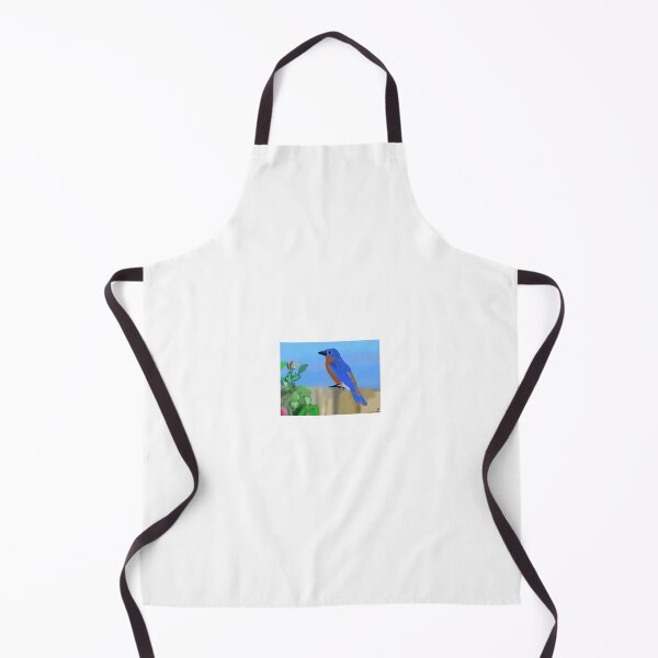 Item preview, Bluebird on fence designed and sold by GanethLey.art.