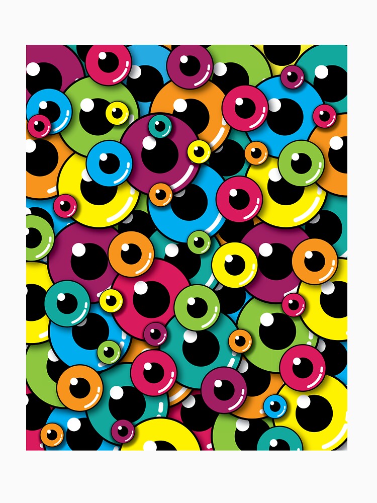 "Googly Eyes color" Tshirt for Sale by artzwork Redbubble eyes t