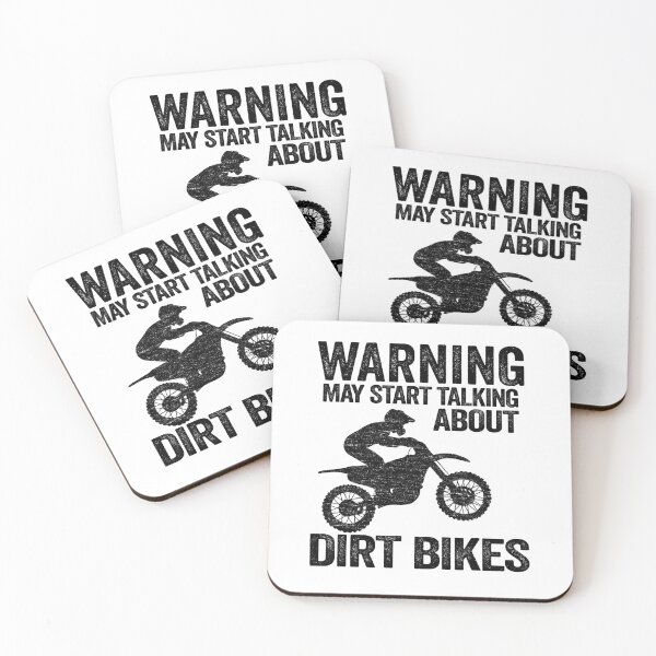 Item preview, Warning May Start Talking About Dirt Bikes Funny Motocross designed and sold by Stronzi.