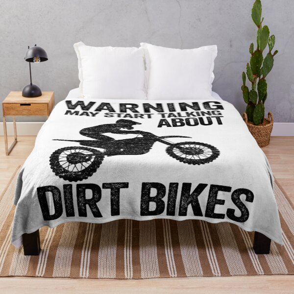 Item preview, Warning May Start Talking About Dirt Bikes Funny Motocross designed and sold by Stronzi.