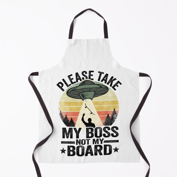Item preview, Please Take My Boss Not My Board UFO Funny Skateboard designed and sold by Stronzi.