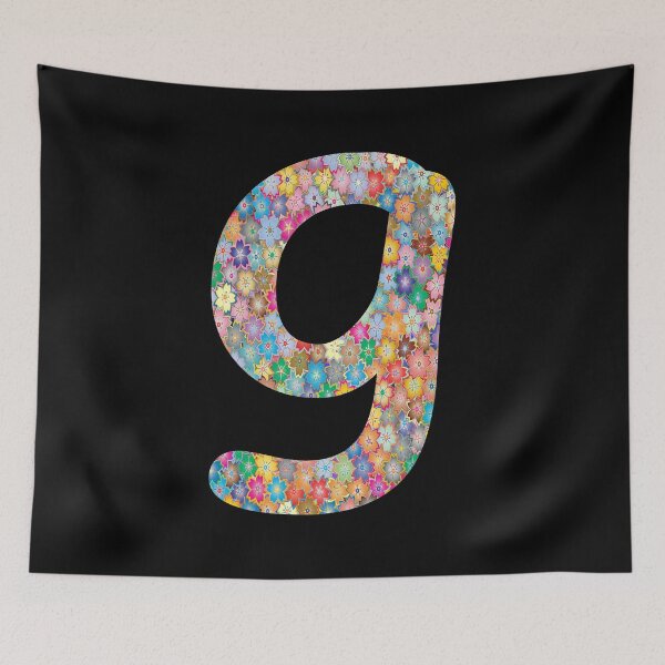 Item preview, Letter g Lower Case Alphabet g Colorful Flowers Gift designed and sold by Shariss.