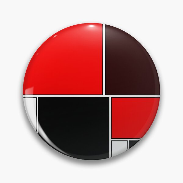 Item preview, Retro Geometric Pattern in black and red. designed and sold by MondaysChild.