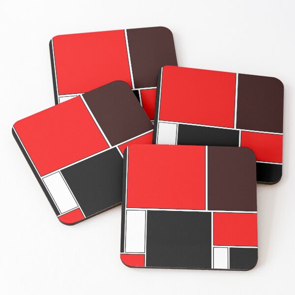 Item preview, Retro Geometric Pattern in black and red. designed and sold by MondaysChild.