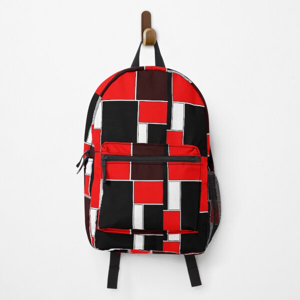 Item preview, Retro Geometric Pattern in black and red. designed and sold by MondaysChild.