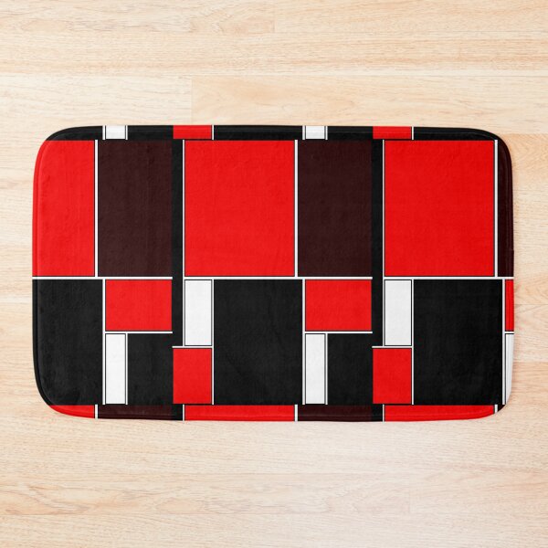 Item preview, Retro Geometric Pattern in black and red. designed and sold by MondaysChild.