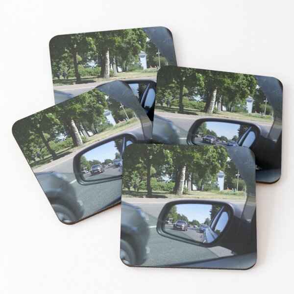 Item preview, road in the car rearview mirror designed and sold by mrivserg.