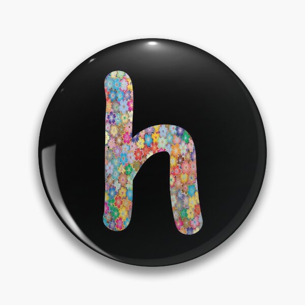 Item preview, Letter h Lower Case Alphabet h Colorful Flowers Gift designed and sold by Shariss.