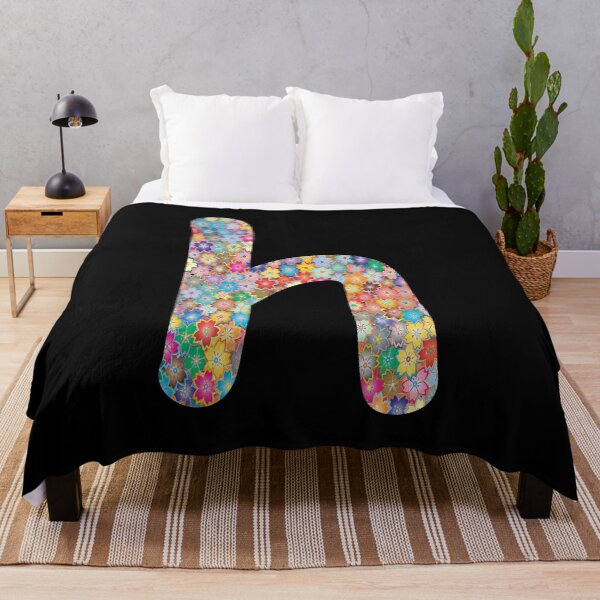 Item preview, Letter h Lower Case Alphabet h Colorful Flowers Gift designed and sold by Shariss.
