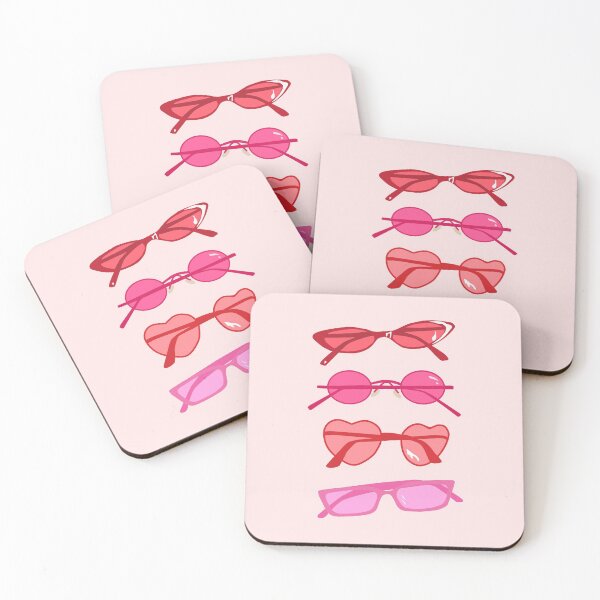 Item preview, 4 pink glasses designed and sold by mtschaeffer.