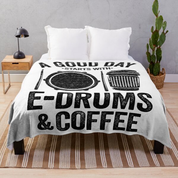Item preview, A Good Day Starts With E-Drums & Coffee Electronic Drums Gift designed and sold by Stronzi.