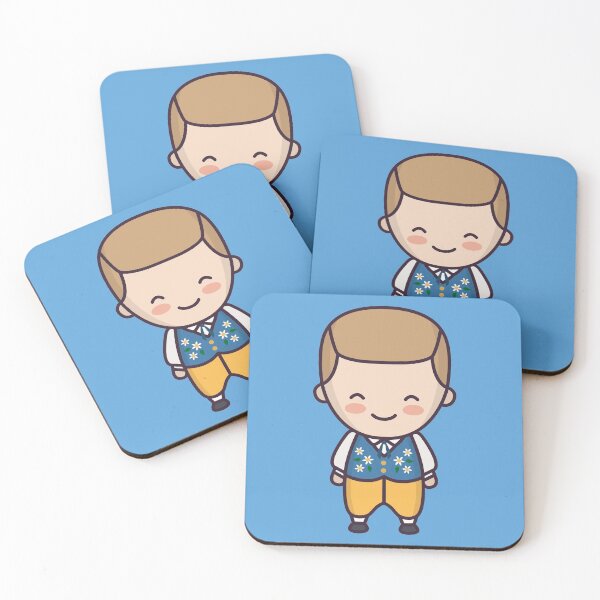 Item preview, Cute Swedish Man in Traditional Clothing Cartoon designed and sold by SLAG-Creative.