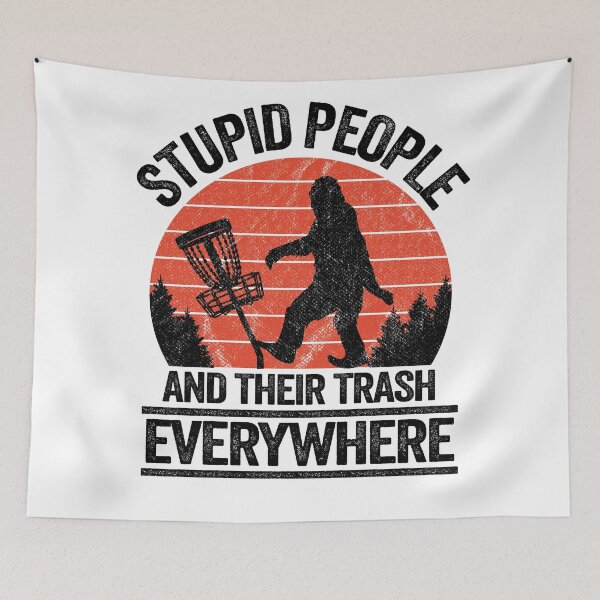 Item preview, Stupid People Frisbee Sasquatch Bigfoot Disc Golf designed and sold by Stronzi.