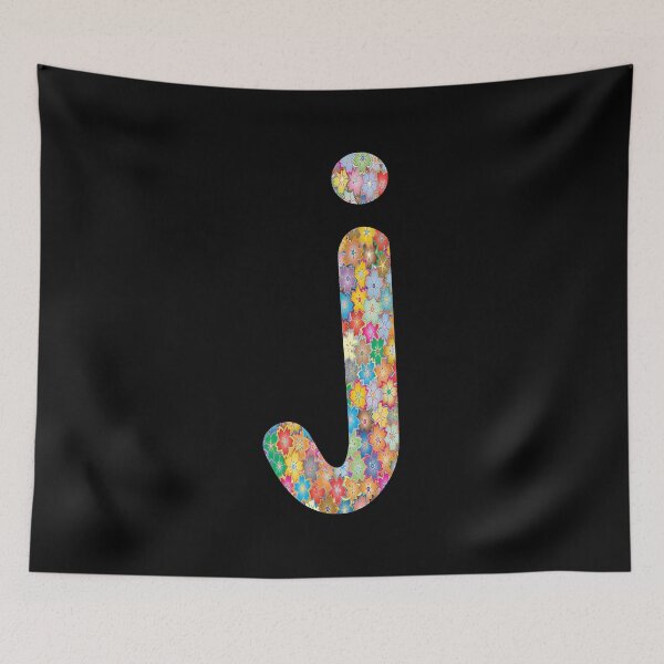 Item preview, Letter j Lower Case Alphabet j Colorful Flowers Gift designed and sold by Shariss.