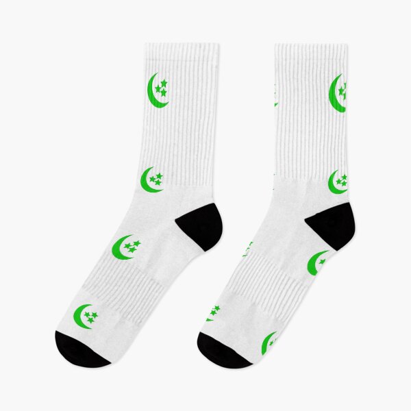 Item preview, Green Crescent Moon and 3 Stars designed and sold by ShaunSandhu.