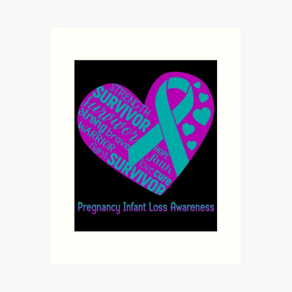 Item preview, Pregnancy Infant Loss Heart Support Pregnancy Infant Loss Warrior Fighting designed and sold by GennieShop.