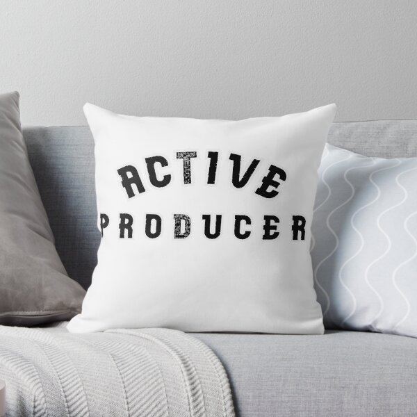 ACTIVE PRODUCER Throw Pillow