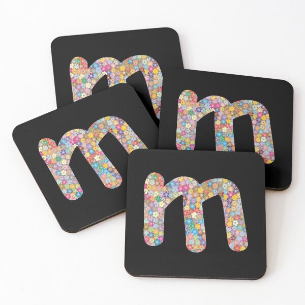 Item preview, Letter m Lower Case Alphabet m Colorful Flowers Gift designed and sold by Shariss.