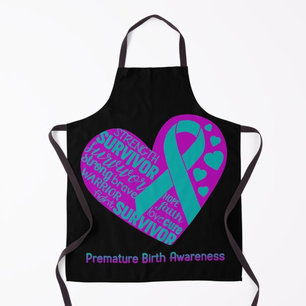 Item preview, Premature Birth Heart Support Premature Birth Warrior Fighting designed and sold by GennieShop.