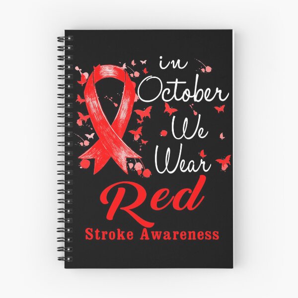 Item preview, In October We Wear Red Ribbon Stroke Awareness designed and sold by largellie.