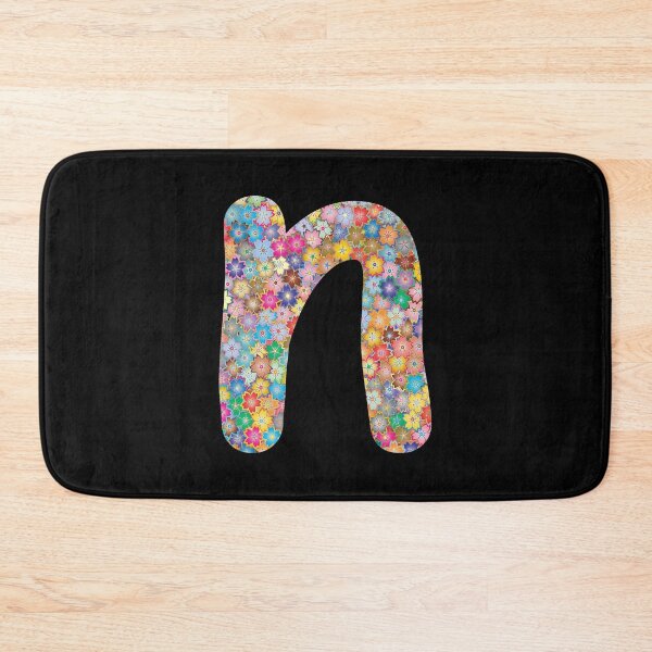 Item preview, Letter n Lower Case Alphabet n Colorful Flowers Gift designed and sold by Shariss.
