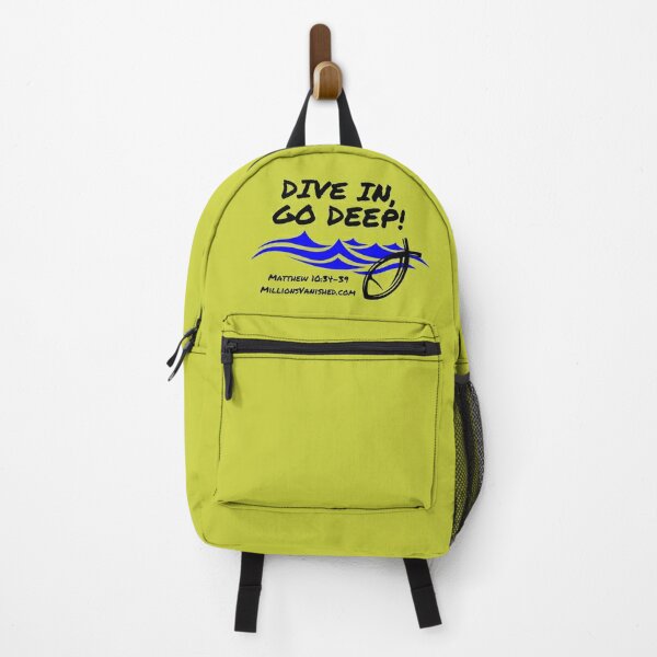 Dive In Go Deep! - Christian  Backpack