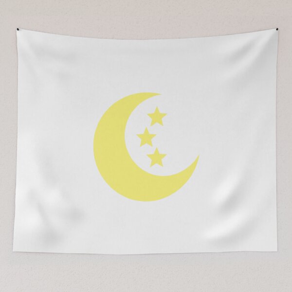 Item preview, Yellow Crescent Moon and 3 Stars designed and sold by ShaunSandhu.