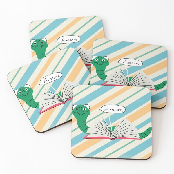 Item preview, Awesome Book And Funny Worm Design Gifts ideas for kids designed and sold by Easy-Pro-Books.