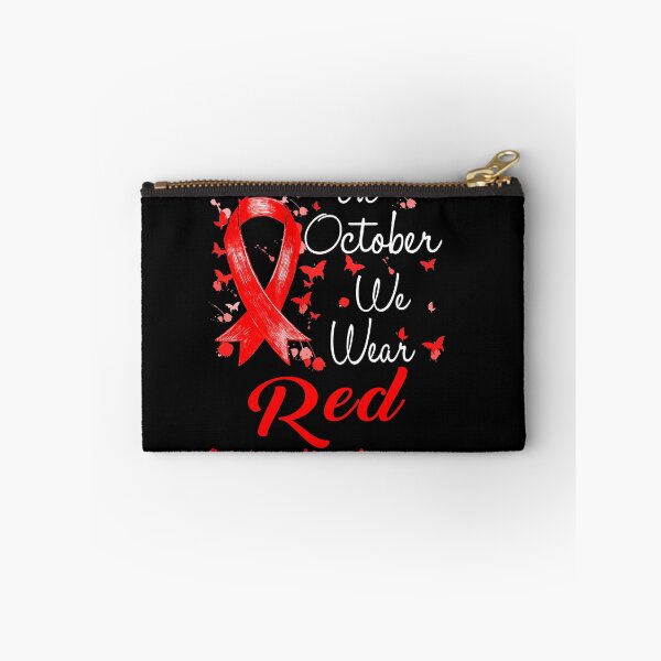 Item preview, In October We Wear Red Ribbon Substance Abuse Awareness designed and sold by largellie.