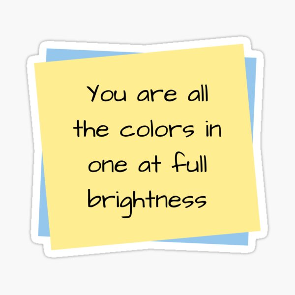 Item preview, All the colors in one-All the bright places designed and sold by IconicMess.