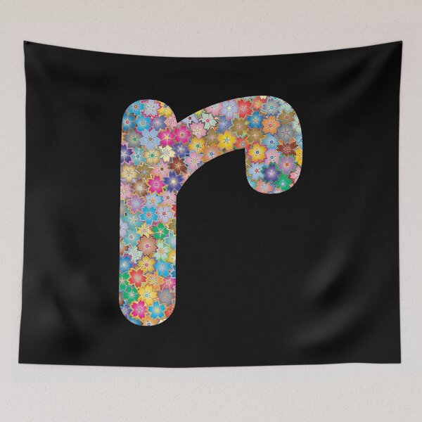 Item preview, Letter r Lower Case Alphabet r Colorful Flowers Gift designed and sold by Shariss.