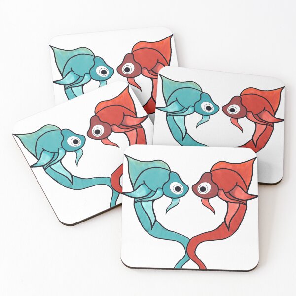 Item preview, Blue Fish Red Fish designed and sold by Mari Eboli.