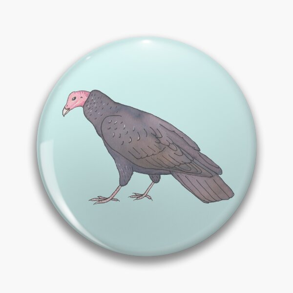 Item preview, Turkey Vulture watercolor bird species art designed and sold by TheWaterBirds.