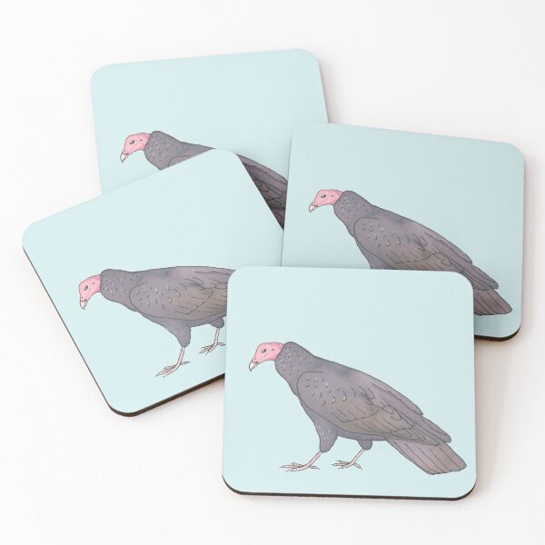 Item preview, Turkey Vulture watercolor bird species art designed and sold by TheWaterBirds.