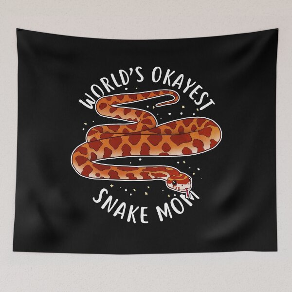 Item preview, World's Okayest Snake Mom designed and sold by Clara Hollins.